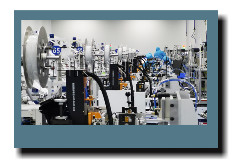 28圈UV喷码机与一次性口罩机组合生产线